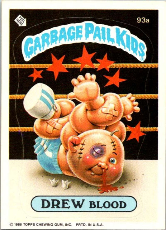 1986 Topps Garbage Pail Kids Series 3 #93b Bustin' Dustin  V72788 Image 1
