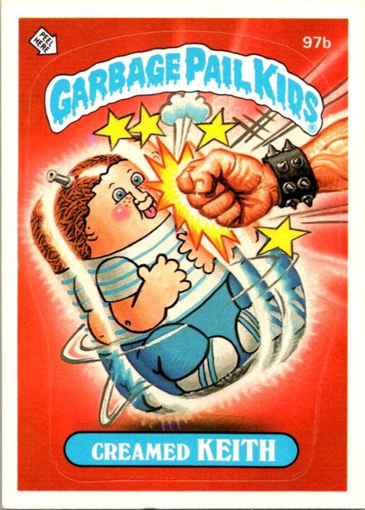 1986 Topps Garbage Pail Kids Series 3 #97b Creamed Keith  V72802 Image 1