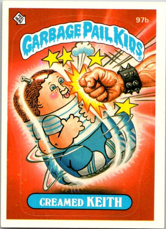 1986 Topps Garbage Pail Kids Series 3 #97b Creamed Keith  V72803 Image 1