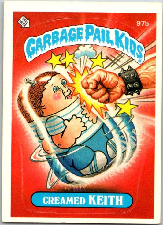 1986 Topps Garbage Pail Kids Series 3 #97b Creamed Keith  V72804 Image 1