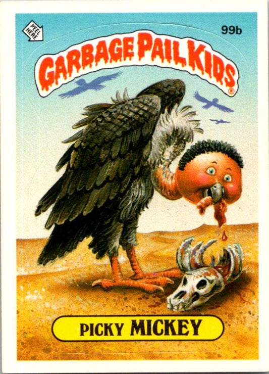 1986 Topps Garbage Pail Kids Series 3 #99b Picky Mickey  V72812 Image 1