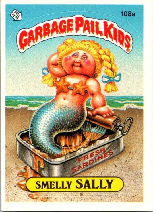 1986 Topps Garbage Pail Kids Series 3 #108b Fishy Phyllis  V72840 Image 1