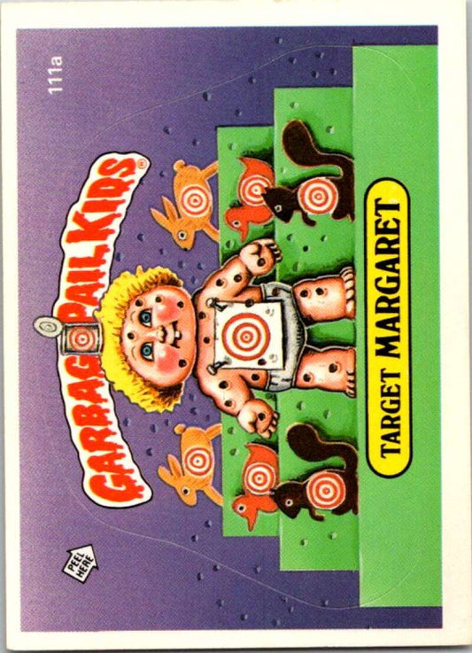 1986 Topps Garbage Pail Kids Series 3 #111b Bullseye Barry  V72854 Image 1