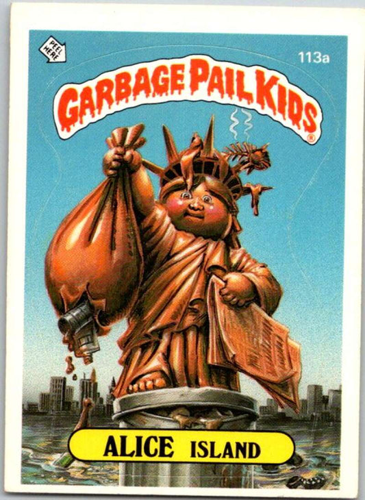 1986 Topps Garbage Pail Kids Series 3 #113b Liberty Libby  V72860 Image 1