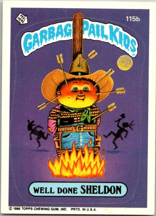 1986 Topps Garbage Pail Kids Series 3 #115b Warmin' Norman  V72871 Image 1