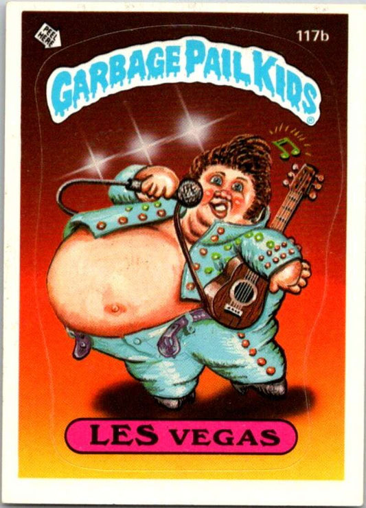 1986 Topps Garbage Pail Kids Series 3 #117b Les Vegas  V72878 Image 1