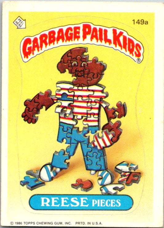 1986 Topps Garbage Pail Kids Series 4 #149A Reese Pieces  V72913 Image 1