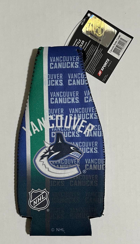 Vancouver Canucks NHL Brand New Neoprene Bottle Cooler with Tag Image 1