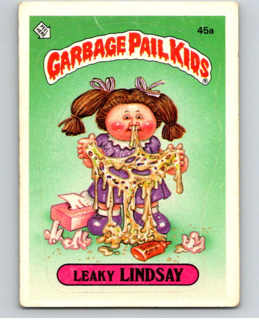 1985 Topps Garbage Pail Kids Series 2 #45a Leaky Lindsay   V72946 Image 1