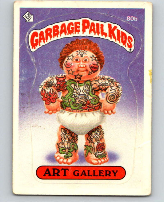 1985 Topps Garbage Pail Kids Series 2 #80b Art Gallery   V72957 Image 1
