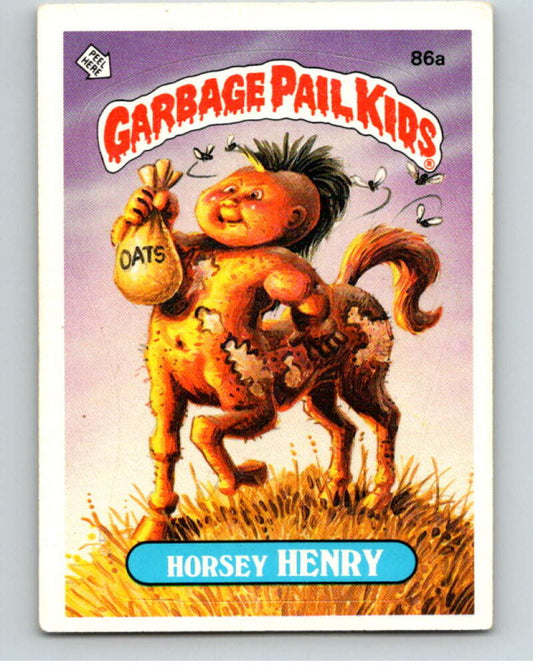 1986 Topps Garbage Pail Kids Series 3 #86a Horsey Henry   V72963 Image 1