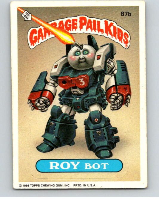 1986 Topps Garbage Pail Kids Series 3 #87b Roy Bot   V72967 Image 1