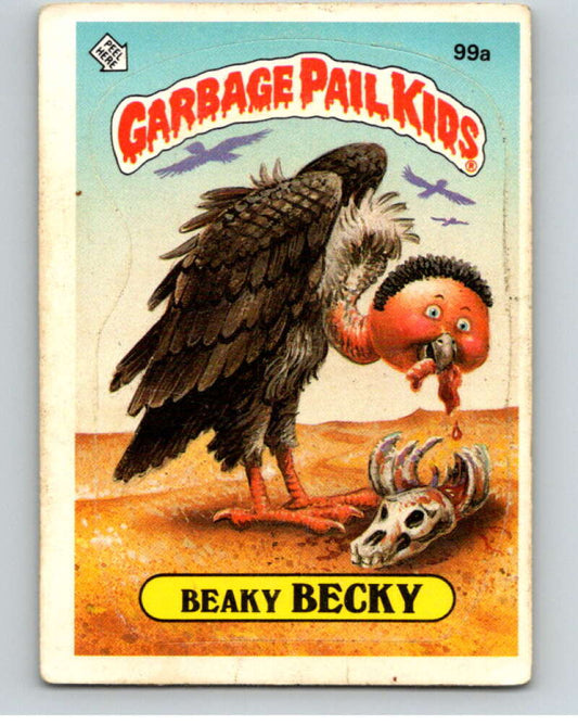 1986 Topps Garbage Pail Kids Series 3 #99a Beaky Becky   V72995 Image 1