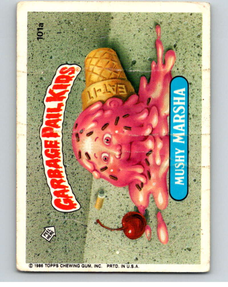 1986 Topps Garbage Pail Kids Series 3 #101a Mushy Marsha   V72999 Image 1