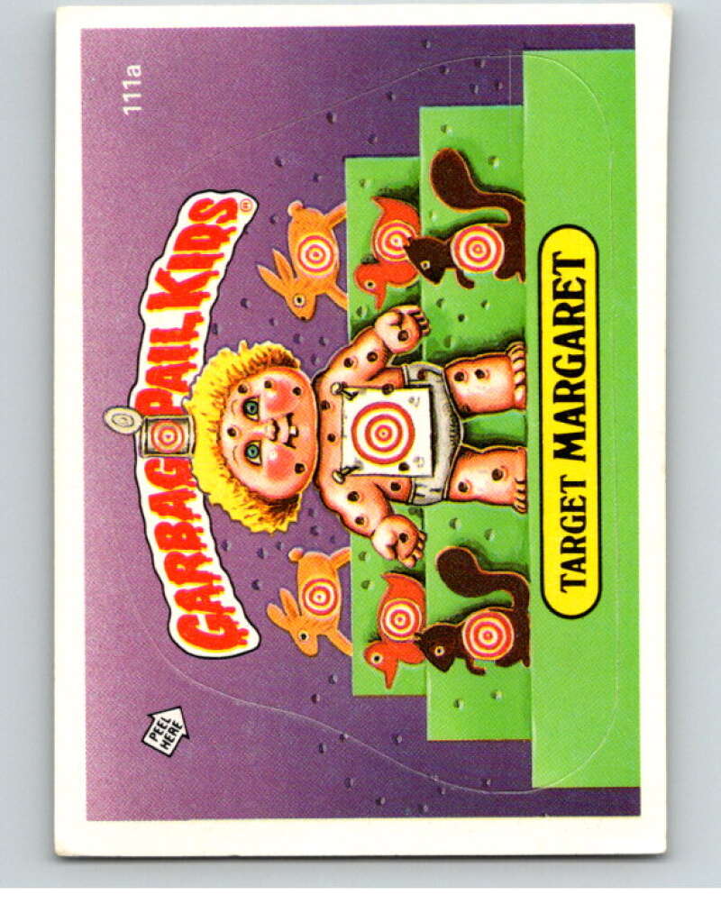 1986 Topps Garbage Pail Kids Series 3 #111a Target Margaret   V73021 Image 1