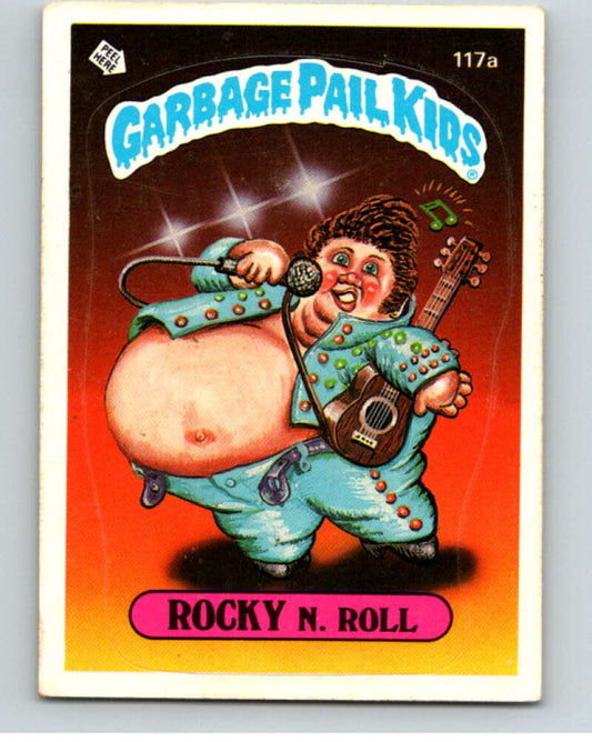 1986 Topps Garbage Pail Kids Series 3 #117a Rocky N. Roll   V73037 Image 1