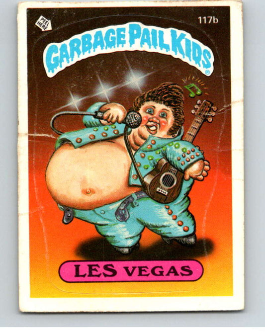 1986 Topps Garbage Pail Kids Series 3 #117b Les Vegas   V73038 Image 1