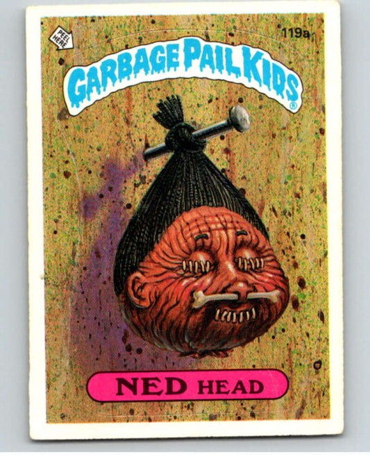 1986 Topps Garbage Pail Kids Series 3 #119a Ned Head   V73041 Image 1