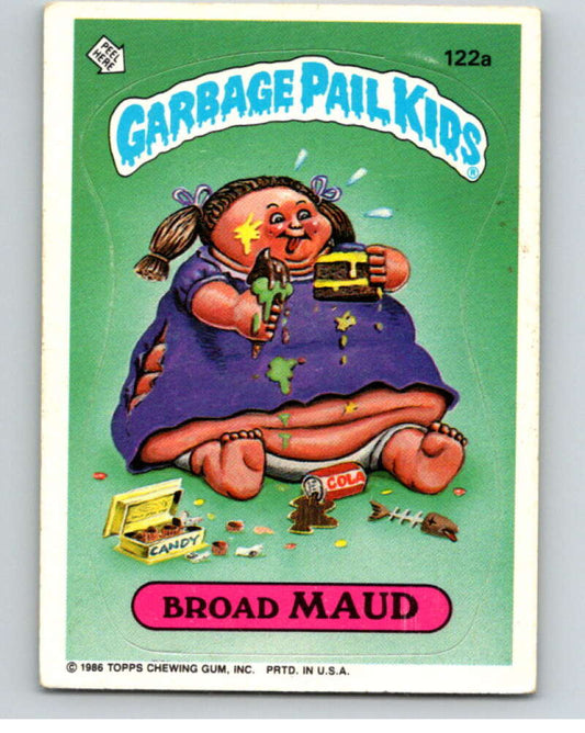 1986 Topps Garbage Pail Kids Series 3 #122a Broad Maud   V73048 Image 1