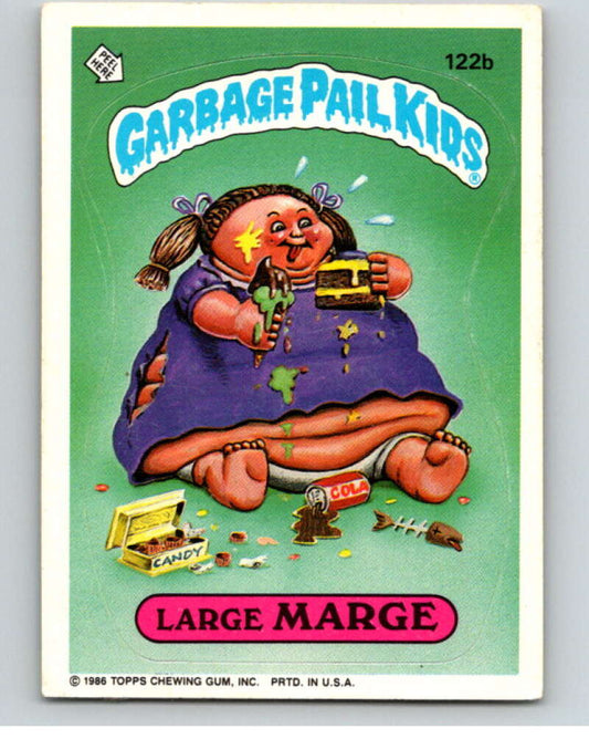 1986 Topps Garbage Pail Kids Series 3 #122b Large Marge   V73049 Image 1