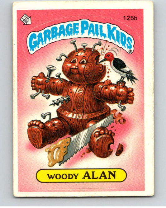 1986 Topps Garbage Pail Kids Series 4 #125B Woody Alan  V73059 Image 1