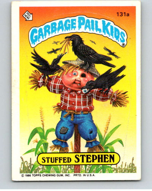 1986 Topps Garbage Pail Kids Series 4 #131A Stuffed Stephen   V73074 Image 1