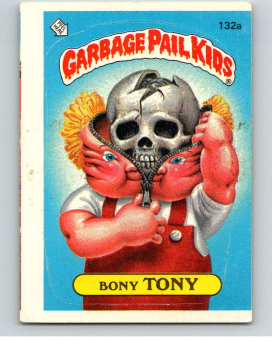 1986 Topps Garbage Pail Kids Series 4 #132A Bony Tony   V73079 Image 1