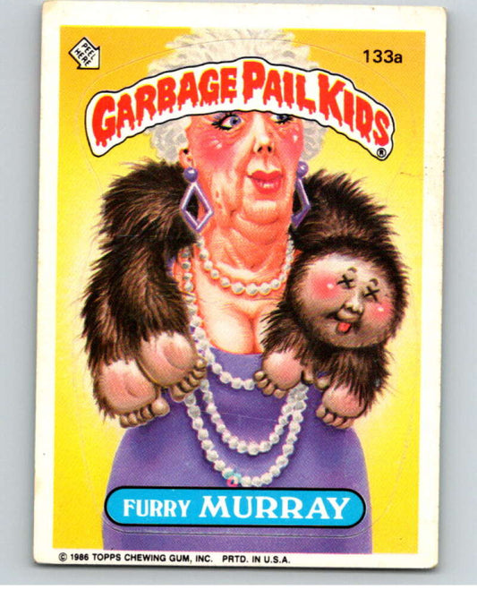 1986 Topps Garbage Pail Kids Series 4 #133A Furry Murray   V73084 Image 1