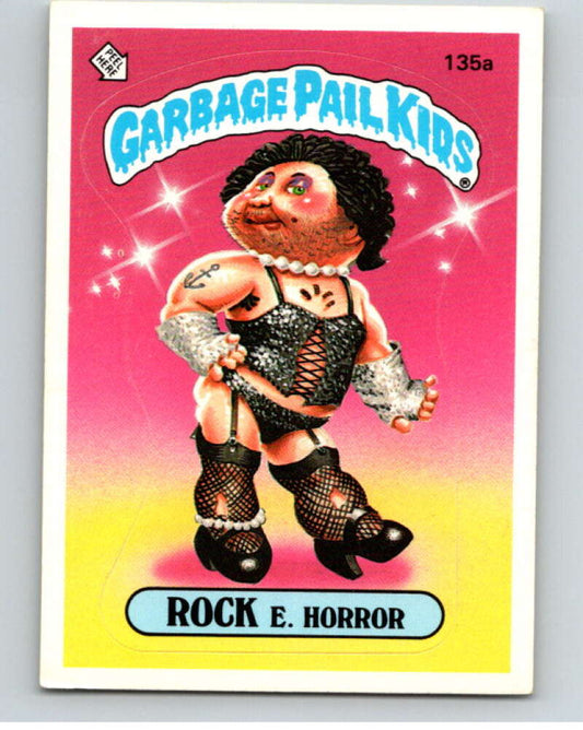 1986 Topps Garbage Pail Kids Series 4 #135A Rock E. Horror   V73090 Image 1