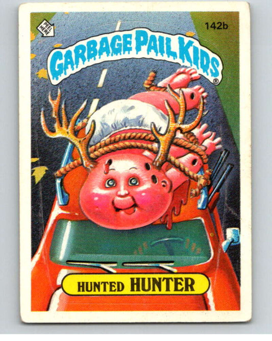 1986 Topps Garbage Pail Kids Series 4 #142B Hunted Hunter   V73110 Image 1