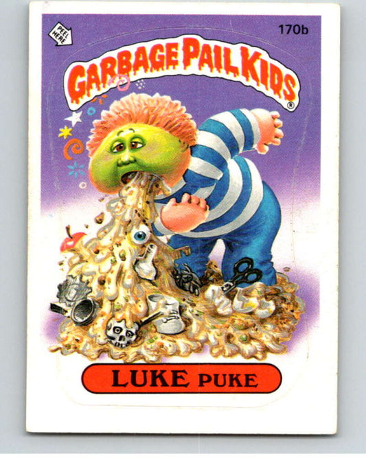 1986 Topps Garbage Pail Kids Series 5 #170B Luke Puke   V73157 Image 1