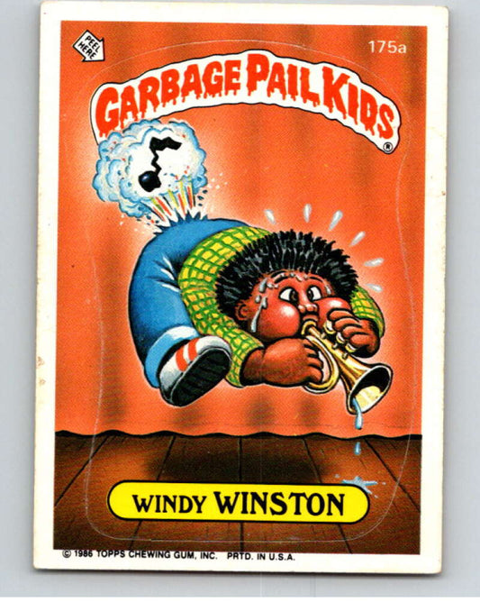 1986 Topps Garbage Pail Kids Series 5 #175A Windy Winston   V73166 Image 1