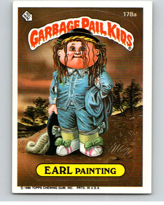1986 Topps Garbage Pail Kids Series 5 #178A Earl Painting   V73175 Image 1