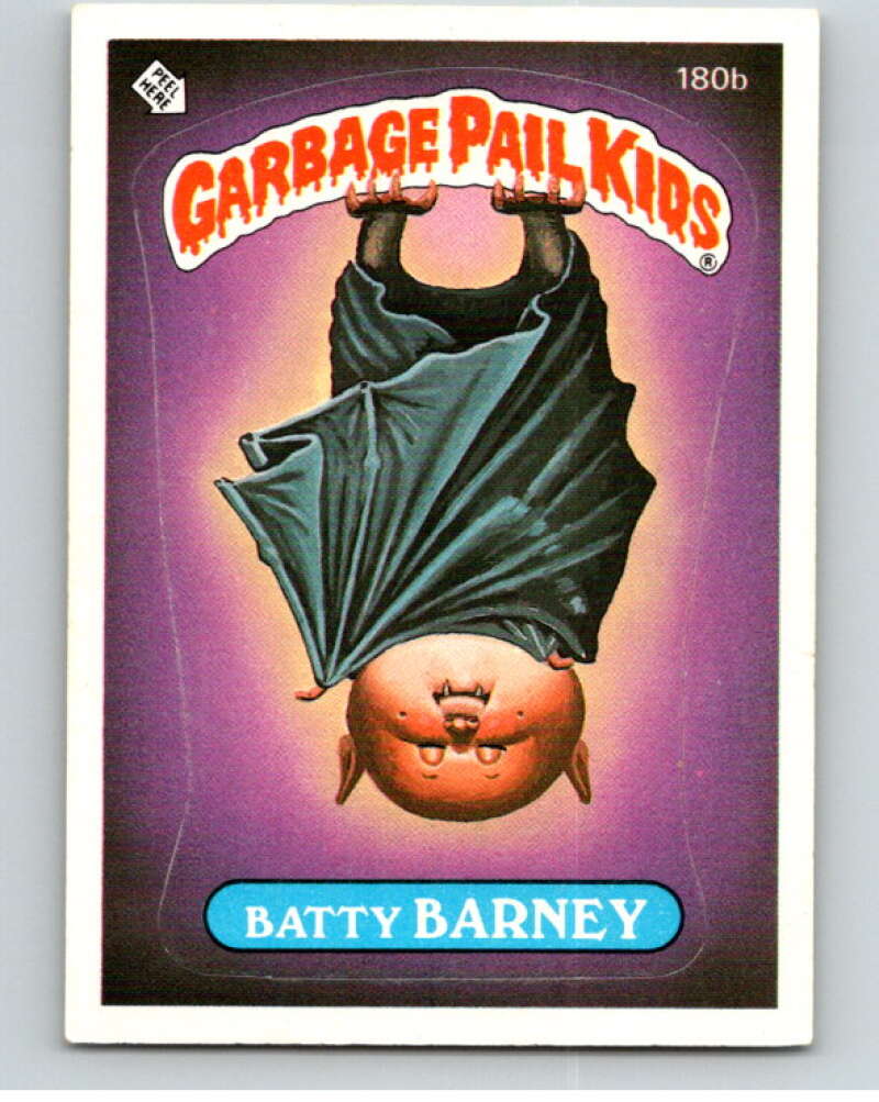 1986 Topps Garbage Pail Kids Series 5 #180B Batty Barney   V73182 Image 1