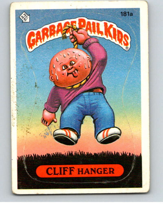 1986 Topps Garbage Pail Kids Series 5 #181A Cliff Hanger   V73183 Image 1