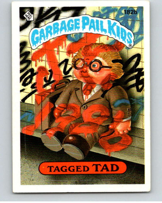 1986 Topps Garbage Pail Kids Series 5 #182B Tagged Tad   V73187 Image 1