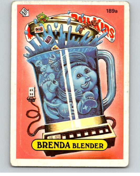 1986 Topps Garbage Pail Kids Series 5 #189A Brenda Blender   V73202 Image 1