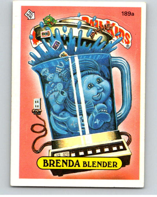 1986 Topps Garbage Pail Kids Series 5 #189A Brenda Blender   V73203 Image 1