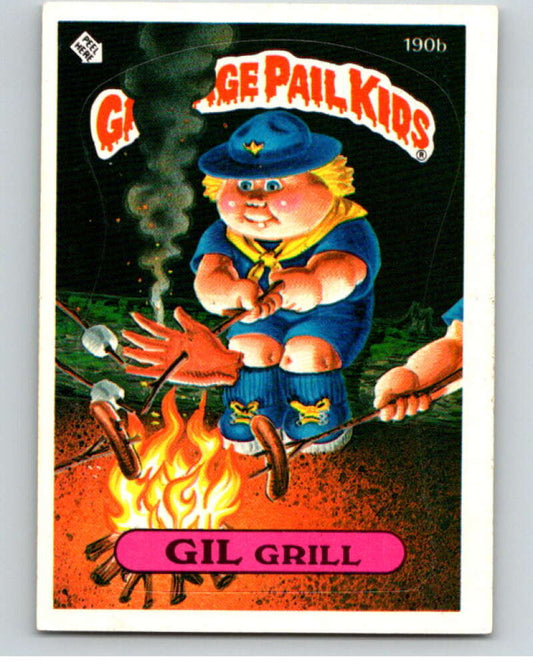 1986 Topps Garbage Pail Kids Series 5 #190B Gil Grill   V73206 Image 1
