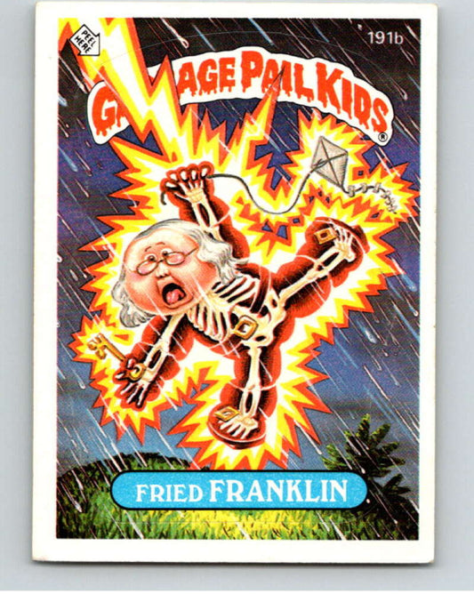 1986 Topps Garbage Pail Kids Series 5 #191B Fried Franklin   V73208 Image 1