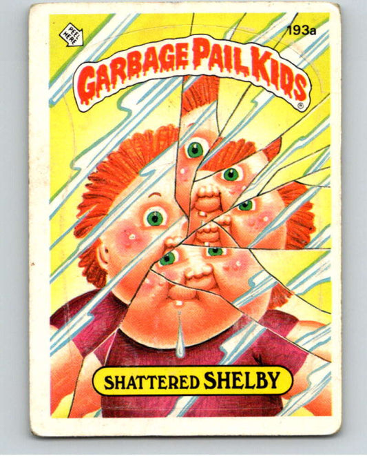 1986 Topps Garbage Pail Kids Series 5 #193A Shattered Shelby   V73212 Image 1