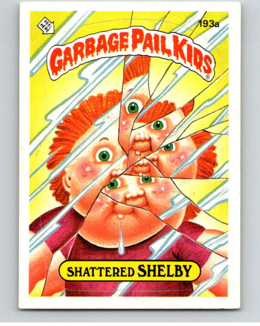 1986 Topps Garbage Pail Kids Series 5 #193A Shattered Shelby   V73213 Image 1
