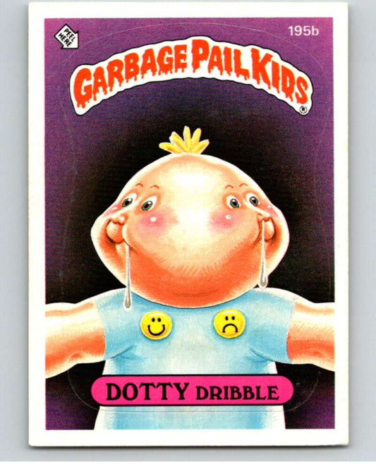 1986 Topps Garbage Pail Kids Series 5 #195B Dotty Dribble   V73221 Image 1