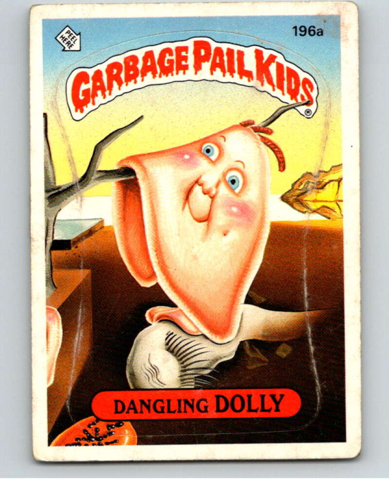 1986 Topps Garbage Pail Kids Series 5 #196A Dangling Dolly   V73222 Image 1