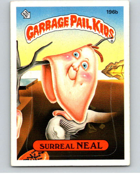 1986 Topps Garbage Pail Kids Series 5 #196B Surreal Neal   V73224 Image 1