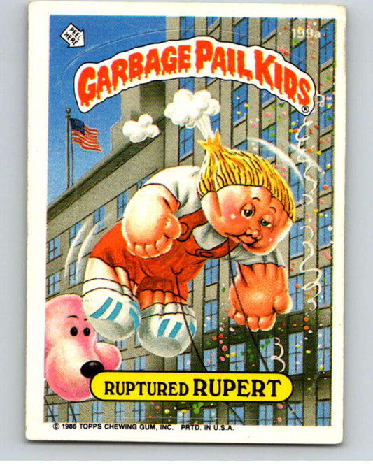1986 Topps Garbage Pail Kids Series 5 #199A Ruptured Rupert   V73231 Image 1