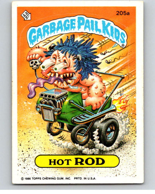 1986 Topps Garbage Pail Kids Series 5 #205A Hot Rod   V73244 Image 1