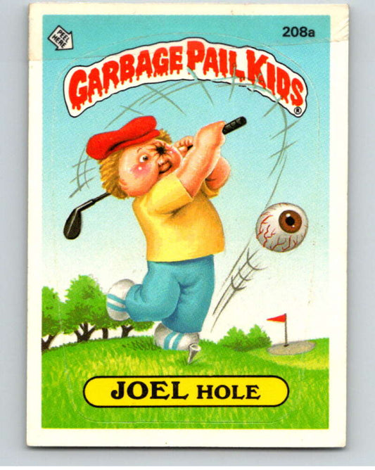 1986 Topps Garbage Pail Kids Series 6 #208A Joel Hole   V73251 Image 1