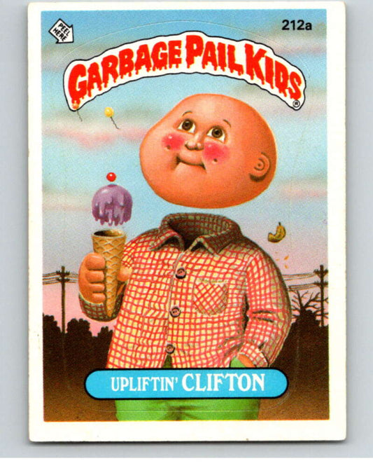 1986 Topps Garbage Pail Kids Series 6 #212A Upliftin' Clifton   V73260 Image 1
