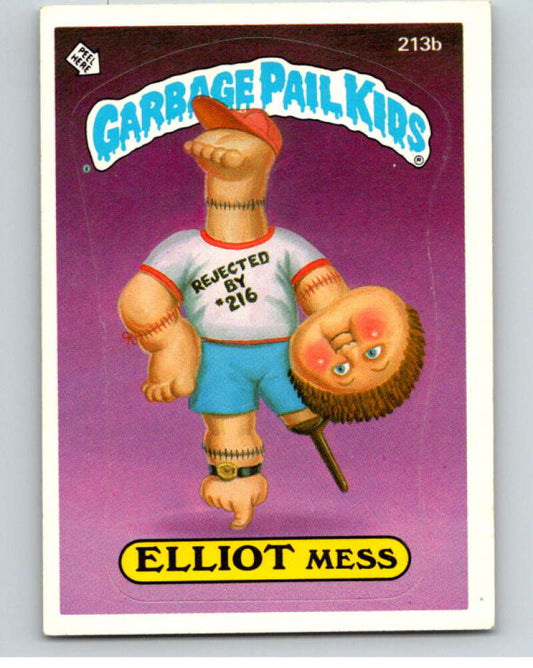 1986 Topps Garbage Pail Kids Series 6 #213B Elliot Mess   V73263 Image 1
